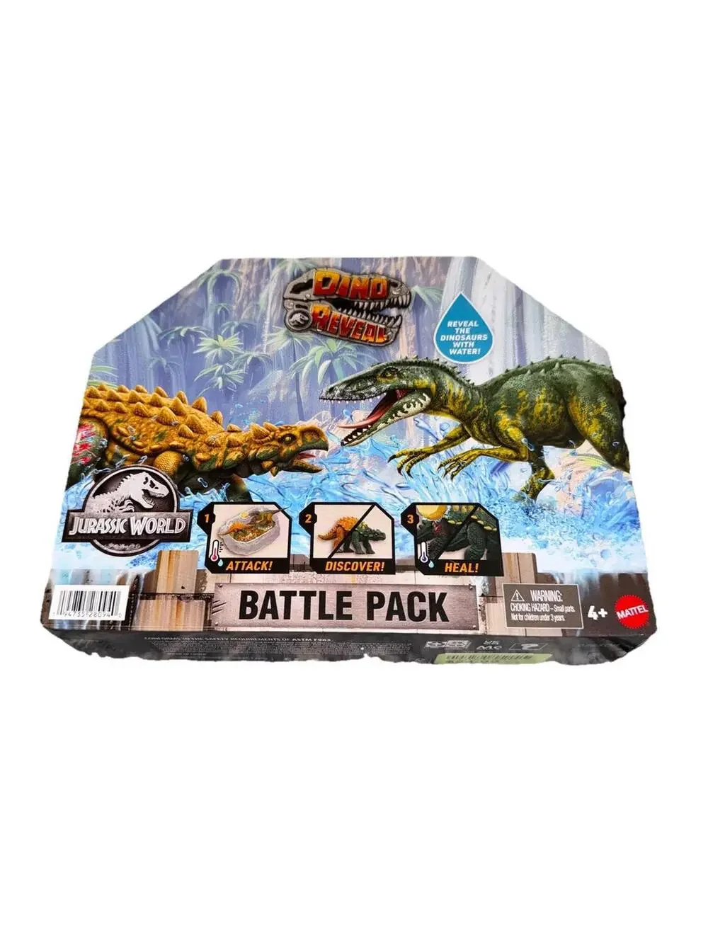 Jurassic World - DINO REVEAL - Battle Pack Two Figures With Arena 0785OB - NEW